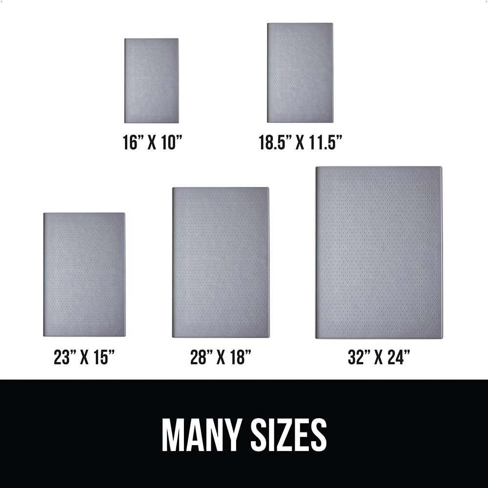 GORILLA GRIP durable food-grade silicone mat is simple to wipe clean.