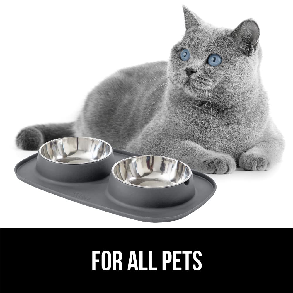 GORILLA GRIP feeding-mat-5-sizes image shows five bowl capacities.