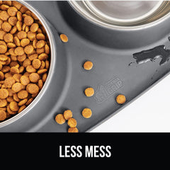 GORILLA GRIP feeding-mat-large-capacity-bowls demonstrates flexible portions for multiple pets.
