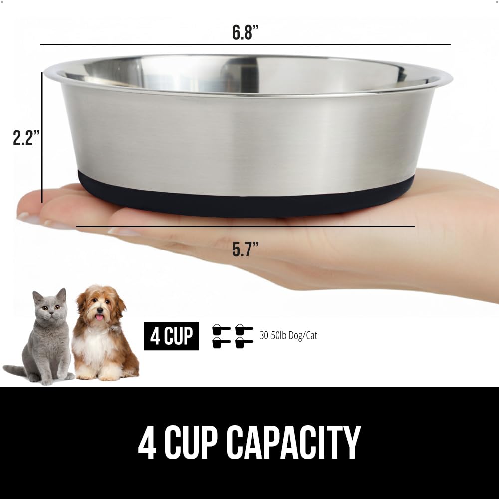 GORILLA GRIP food-and-water-bowl-set ideal for daily meals and hydration
