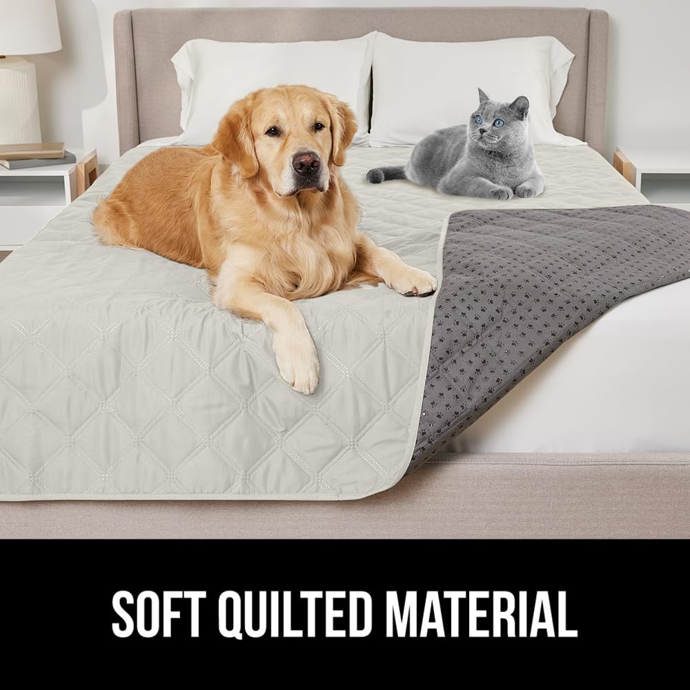 GORILLA GRIP helps reduce fur transfer and nail damage on furniture