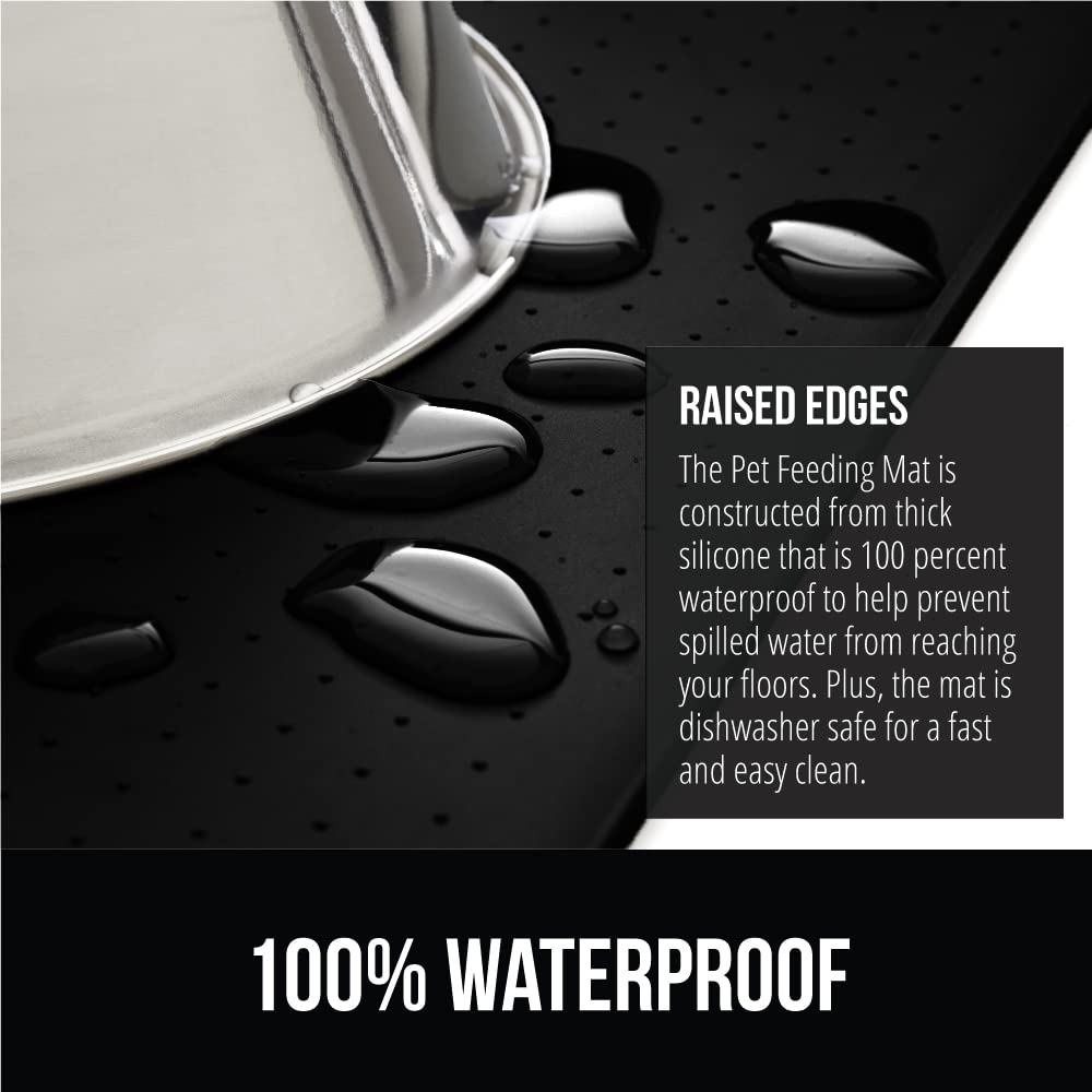 Gorilla Grip raised edges contain messes and protect floors