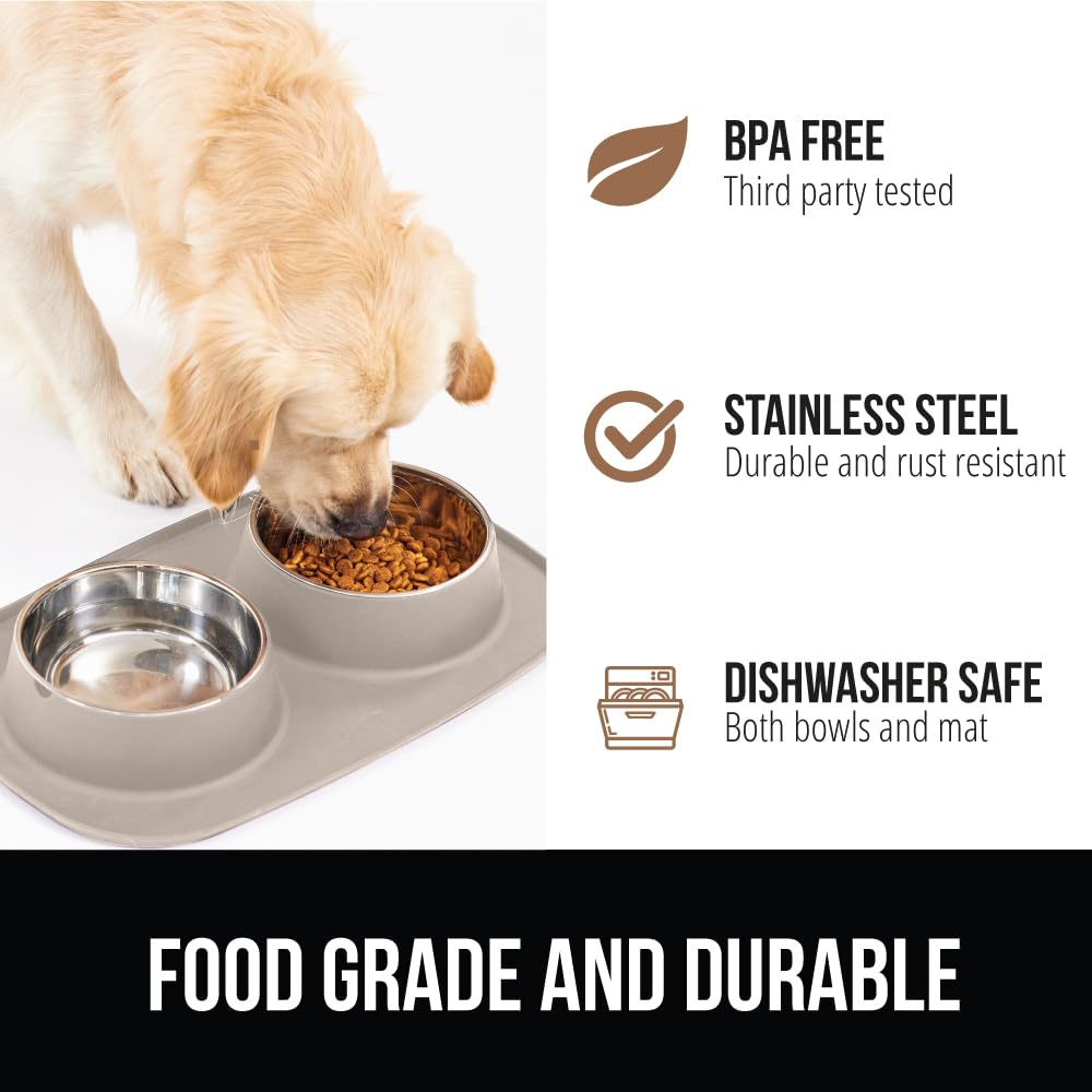 Gorilla Grip slip-resistant silicone keeps bowls steady during mealtime.