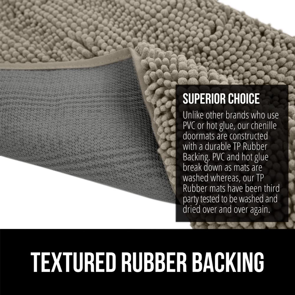 36x24 inch Gorilla Grip SoakStopper fits entryways for versatile use.