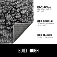 Gorilla Grip SoakStopper chenille pile closeup highlights plush, quick-dry fibers.