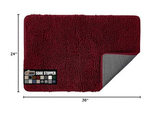 GORILLA GRIP SOAKSTOPPER closeup-chenille-pile shows plush, moisture-absorbent fibers