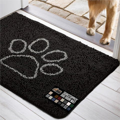 GORILLA GRIP SoakStopper door mat closeup highlights absorbent top layer for moisture control