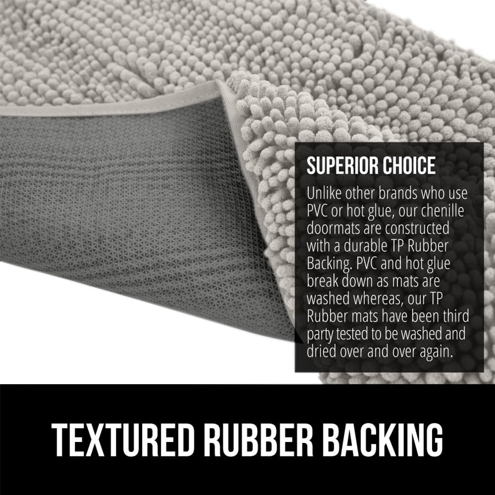GORILLA GRIP SOAKSTOPPER machine washable and fade resistant for easy upkeep