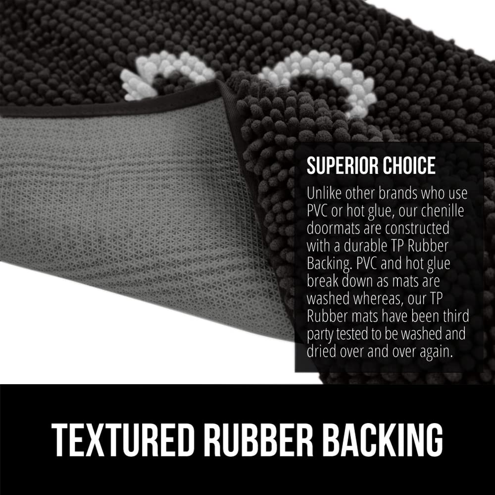 GORILLA GRIP SoakStopper machine-washable label indicates easy cleaning and fade resistance