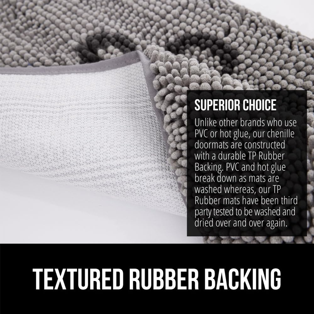 Gorilla Grip SOAKSTOPPER machine-washable for easy cleaning.