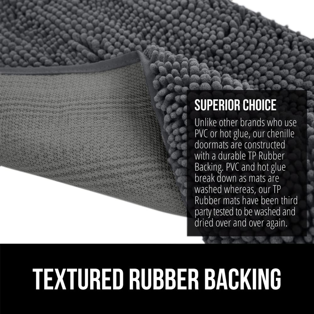 GORILLA GRIP SOAKSTOPPER machine-washable for easy cleaning after muddy paws.