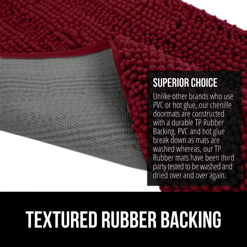 GORILLA GRIP SOAKSTOPPER soft-microfiber-pile offers cozy underfoot feel and quick-dry action