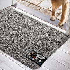 GORILLA GRIP SOAKSTOPPER top layer absorbs moisture for drier entryways
