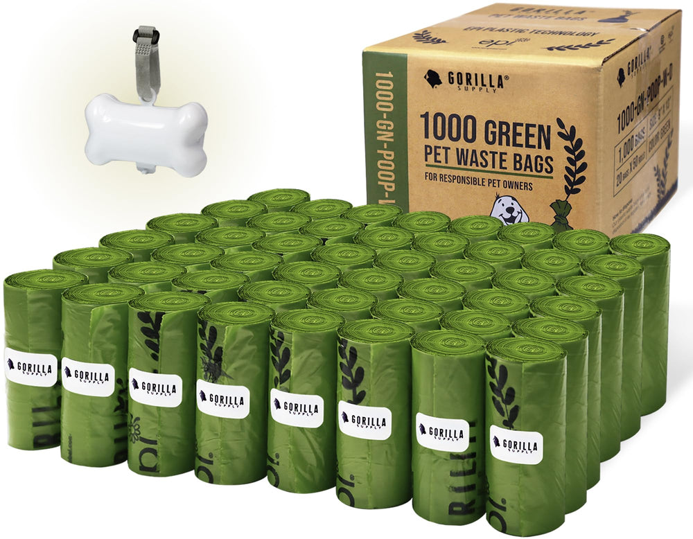 GORILLA SUPPLY patented dispensing system enables easy one-at-a-time bag access during walks