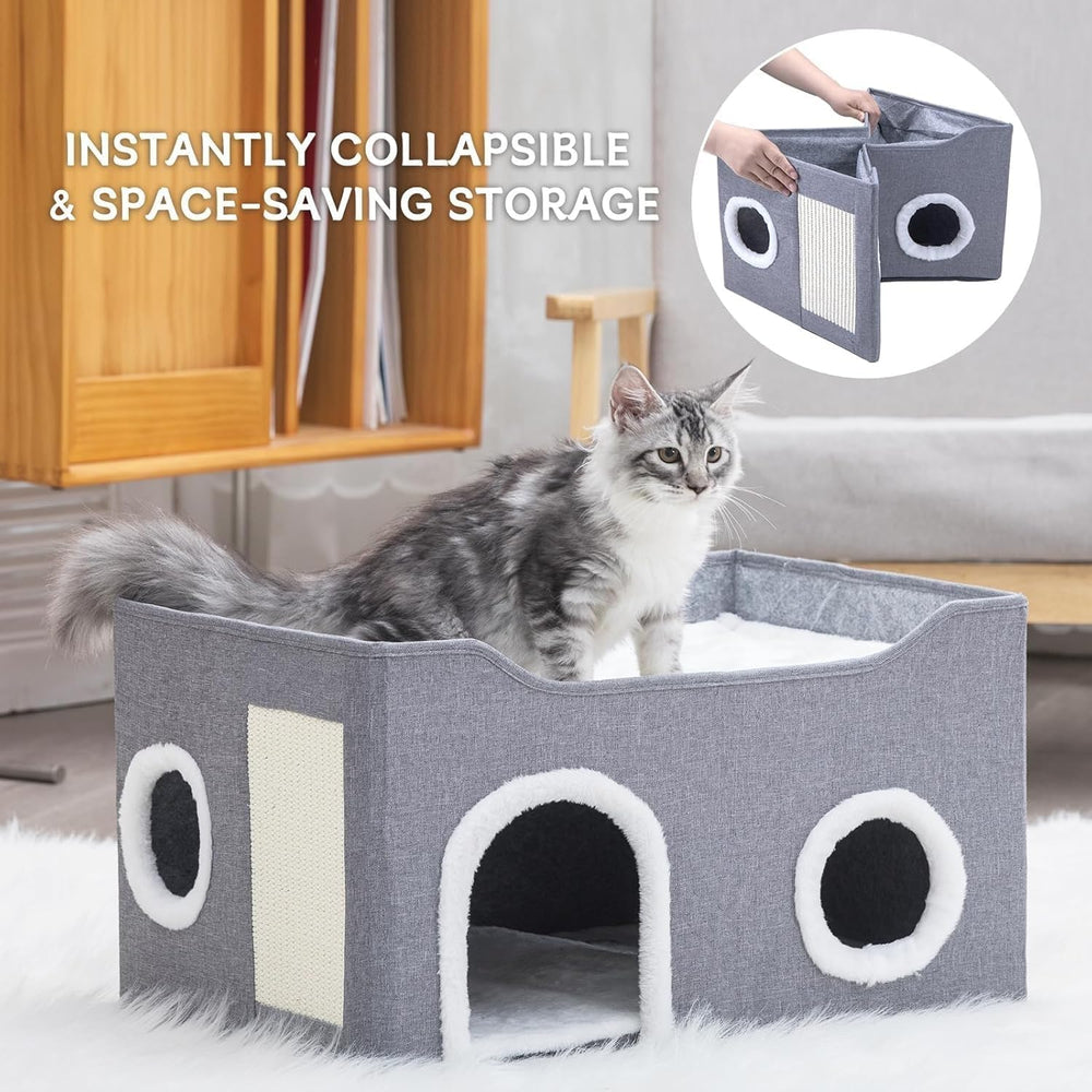 Gosipeya Cat House assembly-free design makes setup quick and easy.