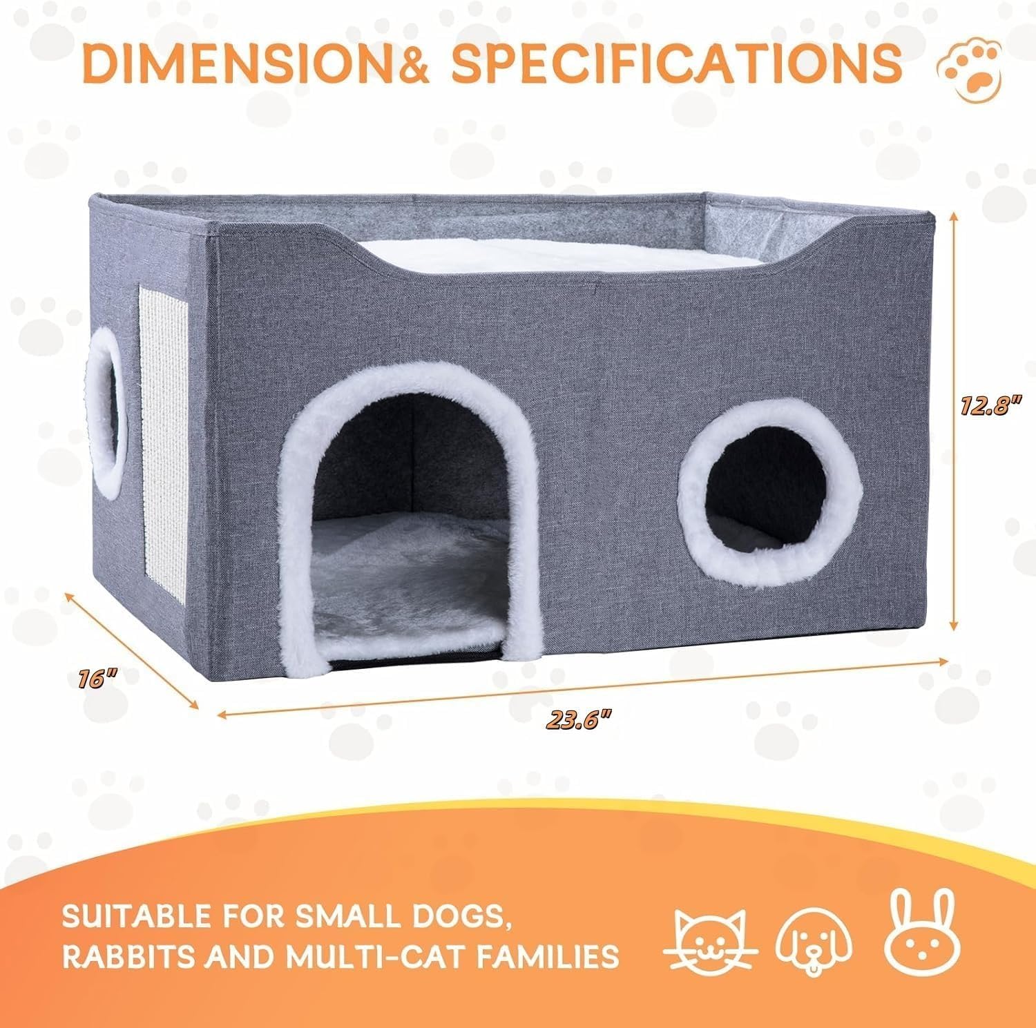Gosipeya cat house folded-storage demonstrates compact, portable setup when not in use.