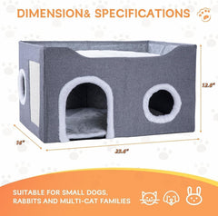 Gosipeya cat house folded-storage demonstrates compact, portable setup when not in use.
