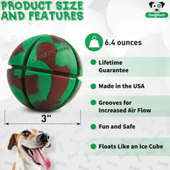 Goughnuts ball lifetime guarantee signals durable, interactive play.
