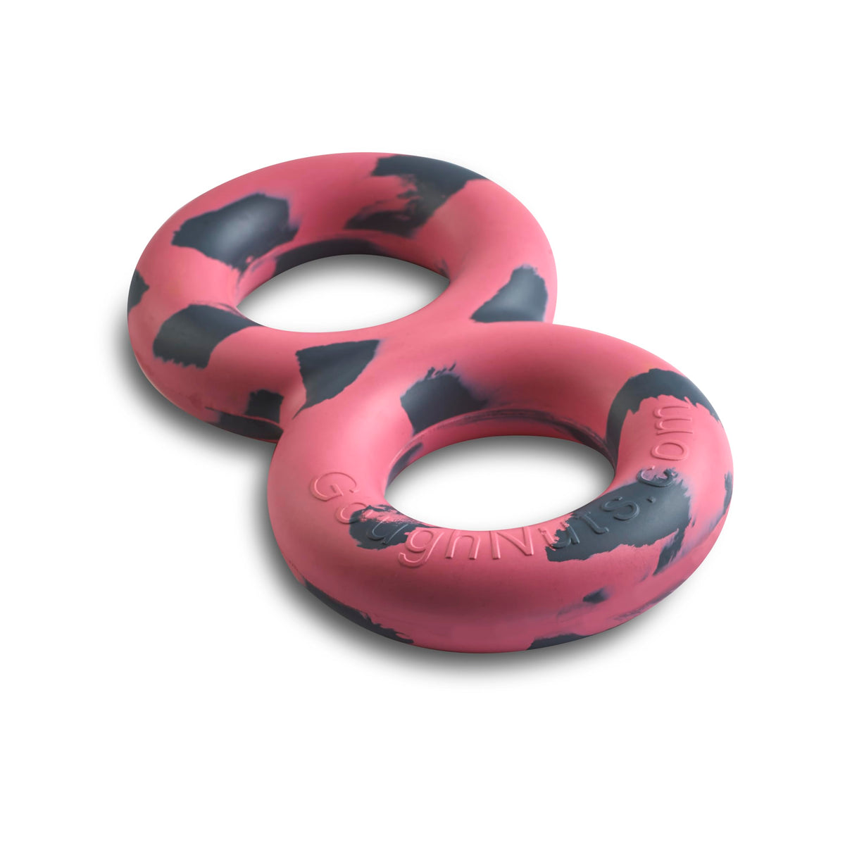 Goughnuts dog tug toy medium pink during controlled play session