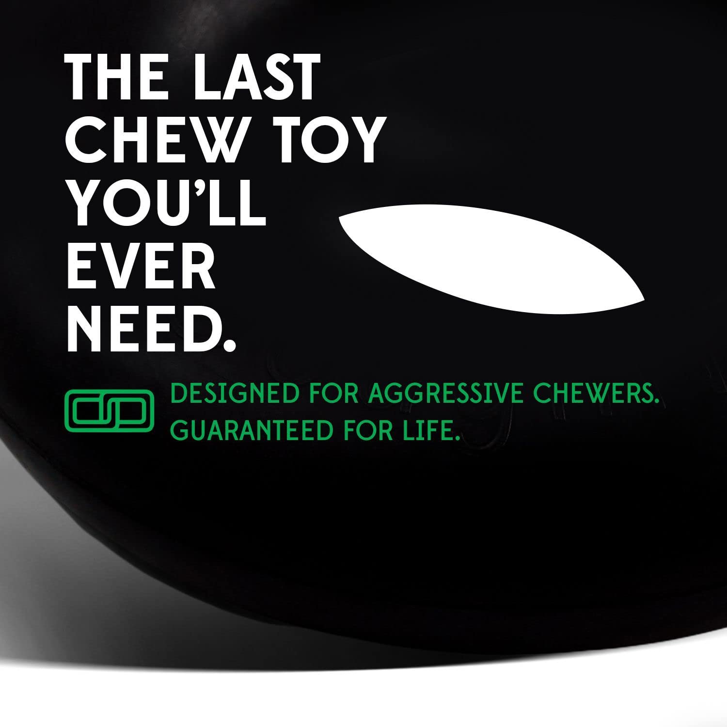 Goughnuts durable green rubber closeup shows smooth surface and safety-focused design.