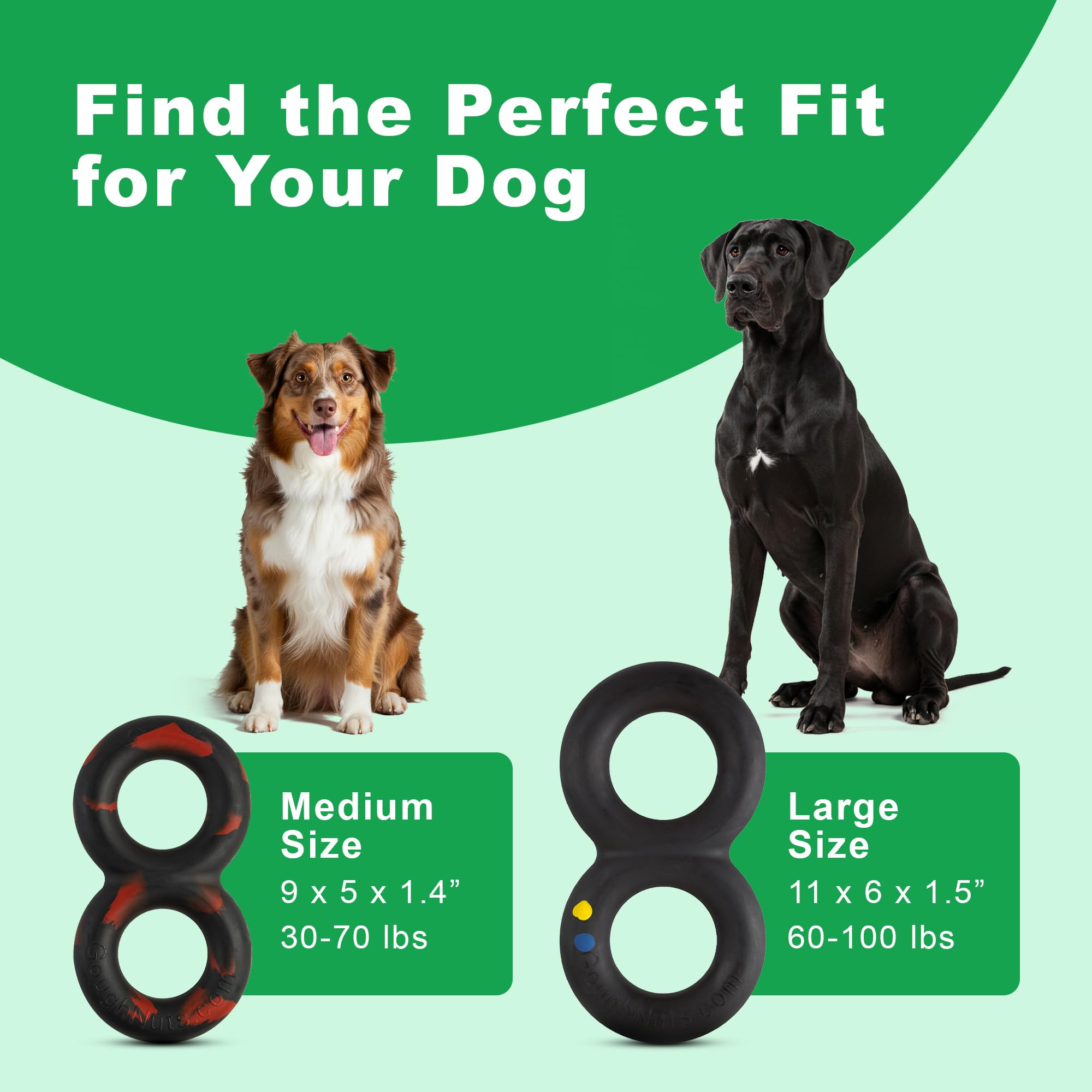 Goughnuts safety design tug toy highlighting bite resistance and safer chewing