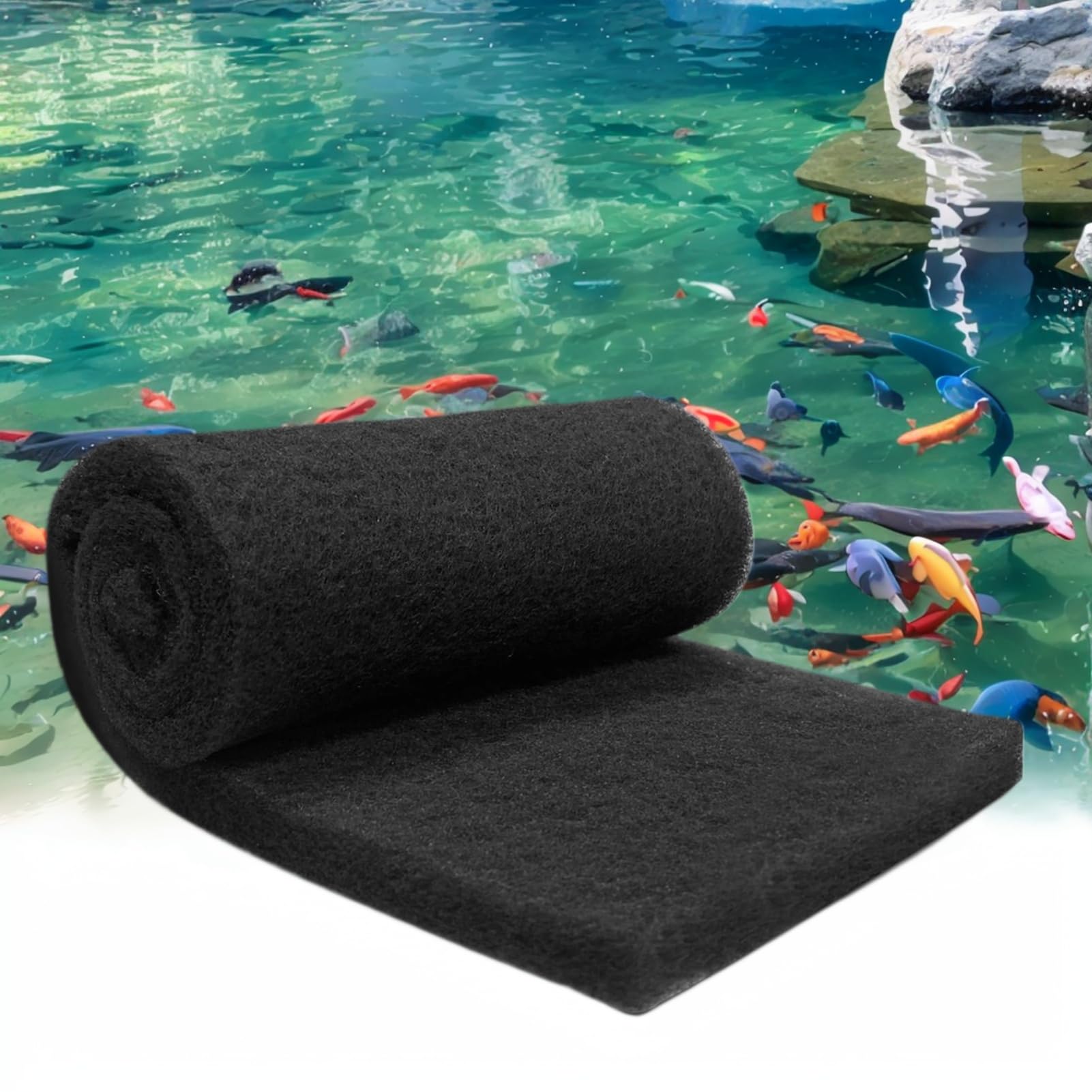 GourragePro aquarium carbon pad cut-to-fit for custom filtration and clean water.