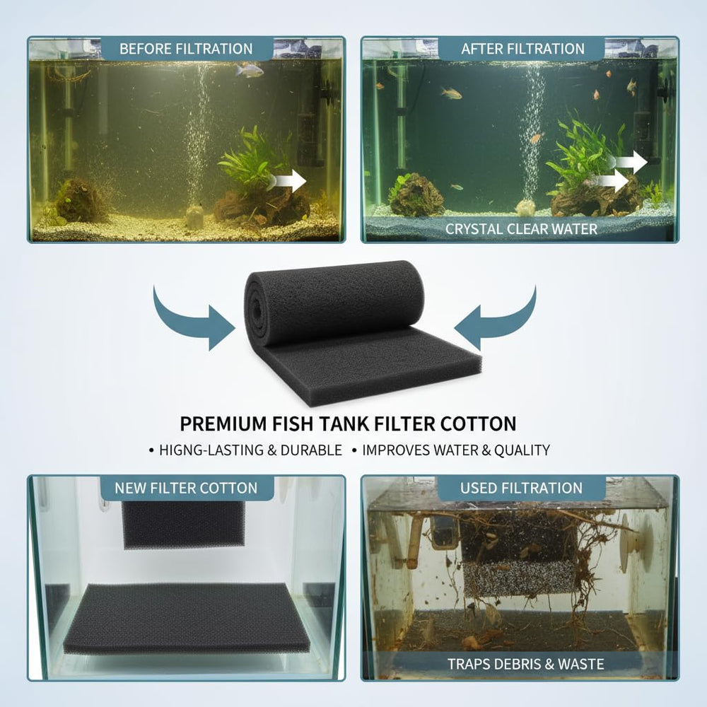 GourragePro filter pad improves water quality for happy fish.