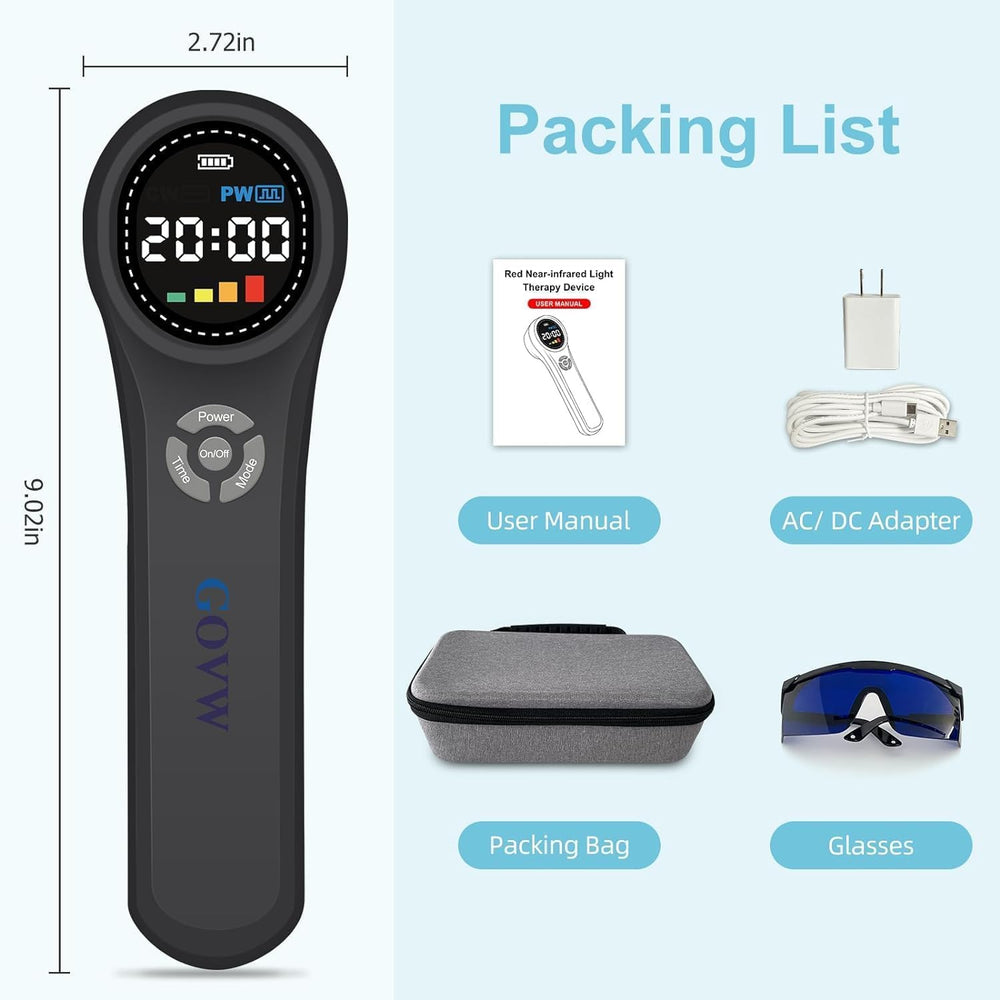 GOVW cold laser home-use setup enables convenient at-home care.