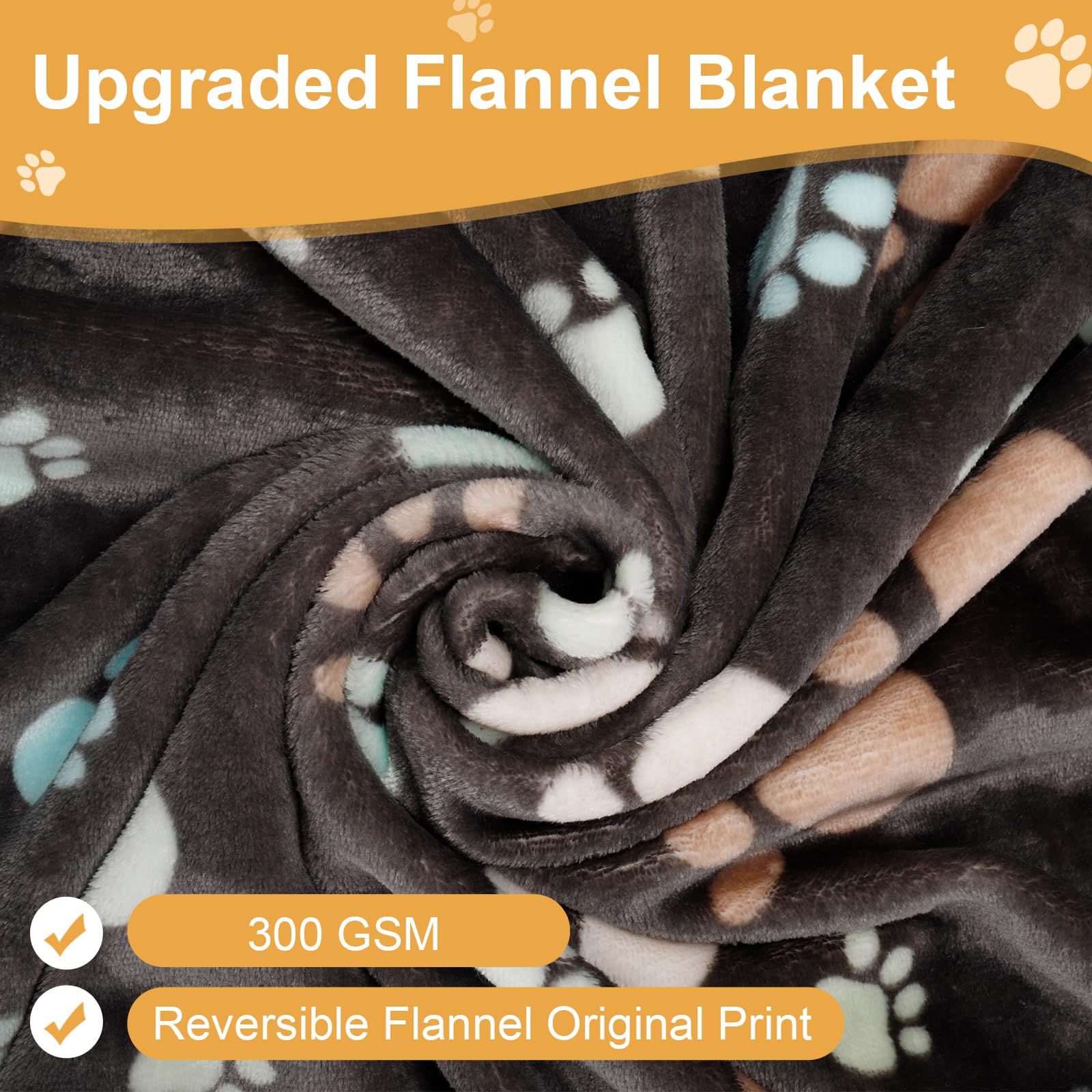 Gowyeg dog blanket grey close-up highlights soft fleece and everyday comfort.