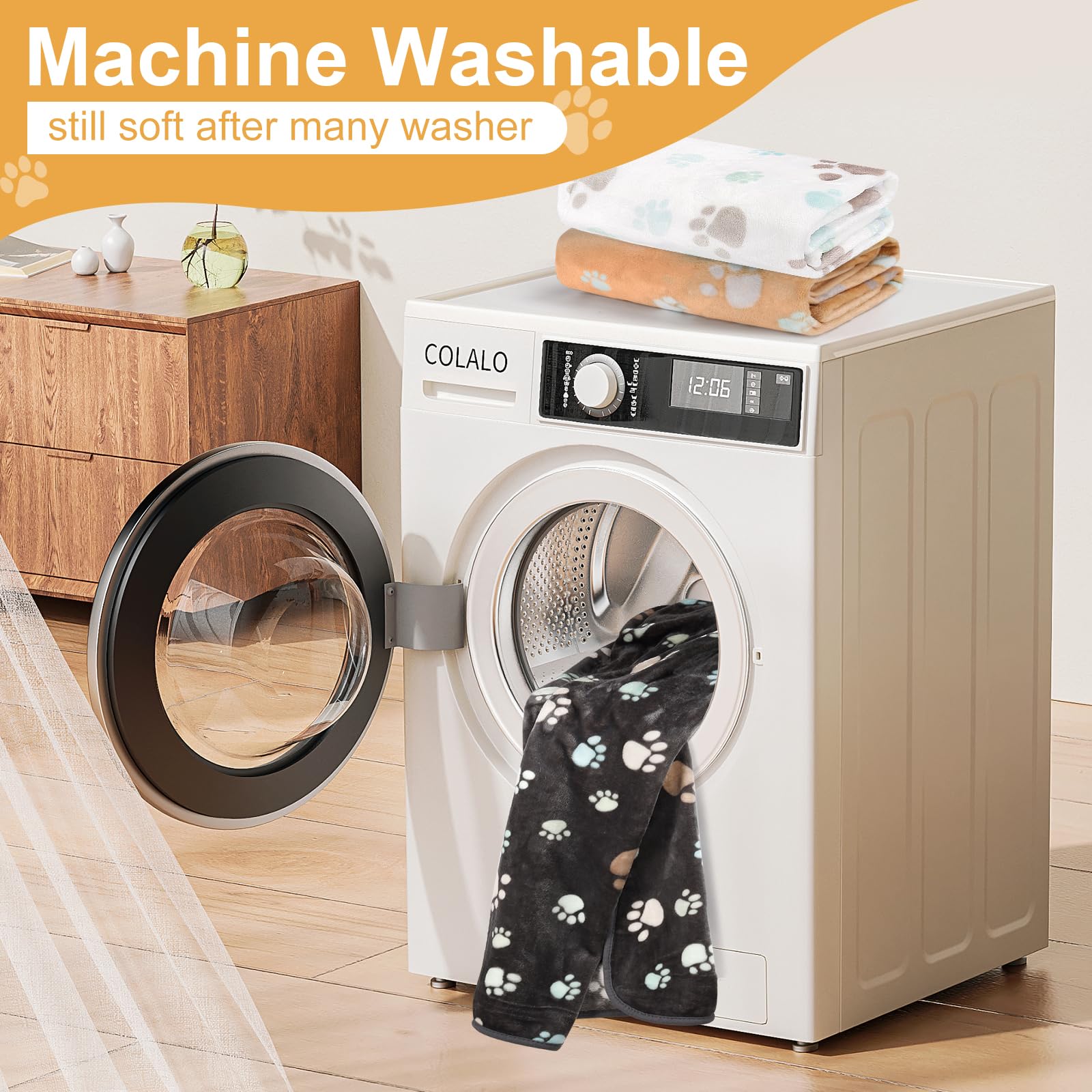 Gowyeg dog blanket washable and easy-care keeps homes tidy.
