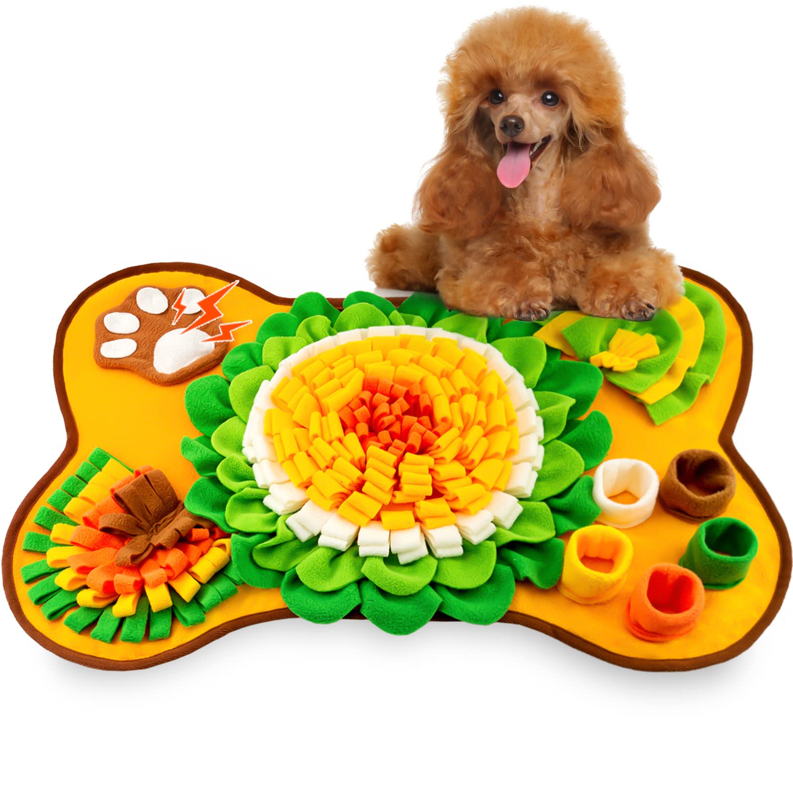 GoxRunx snuffle mat bone shape for interactive feeding and slower eating.