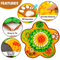 GoxRunx Snuffle Mat small medium dogs posing shows suitable size for pets.