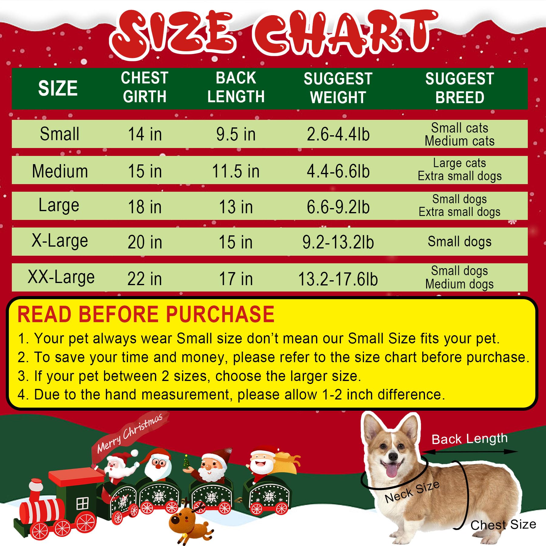GOYOSWA dog Christmas outfit soft warm fabric keeps pets cozy