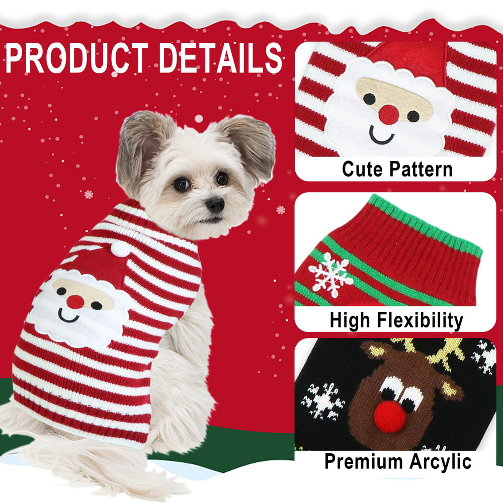 GOYOSWA dog Christmas sweater snowman pattern ideal for family photo sessions and festive celebrations.