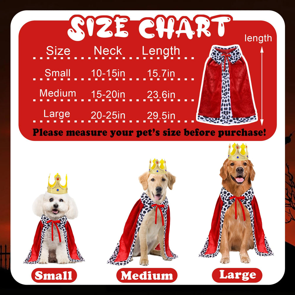 GOYOSWA dog king cloak soft polyester for comfort during Halloween