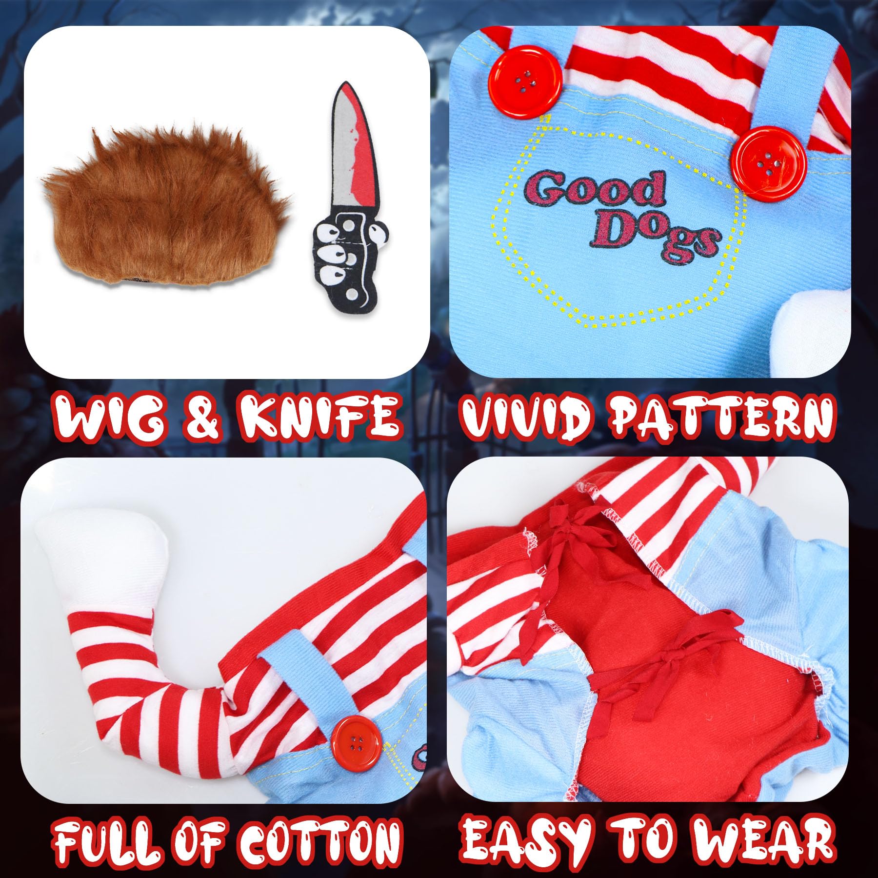 GOYOSWA swaying cotton arms simulate movement as your dog walks
