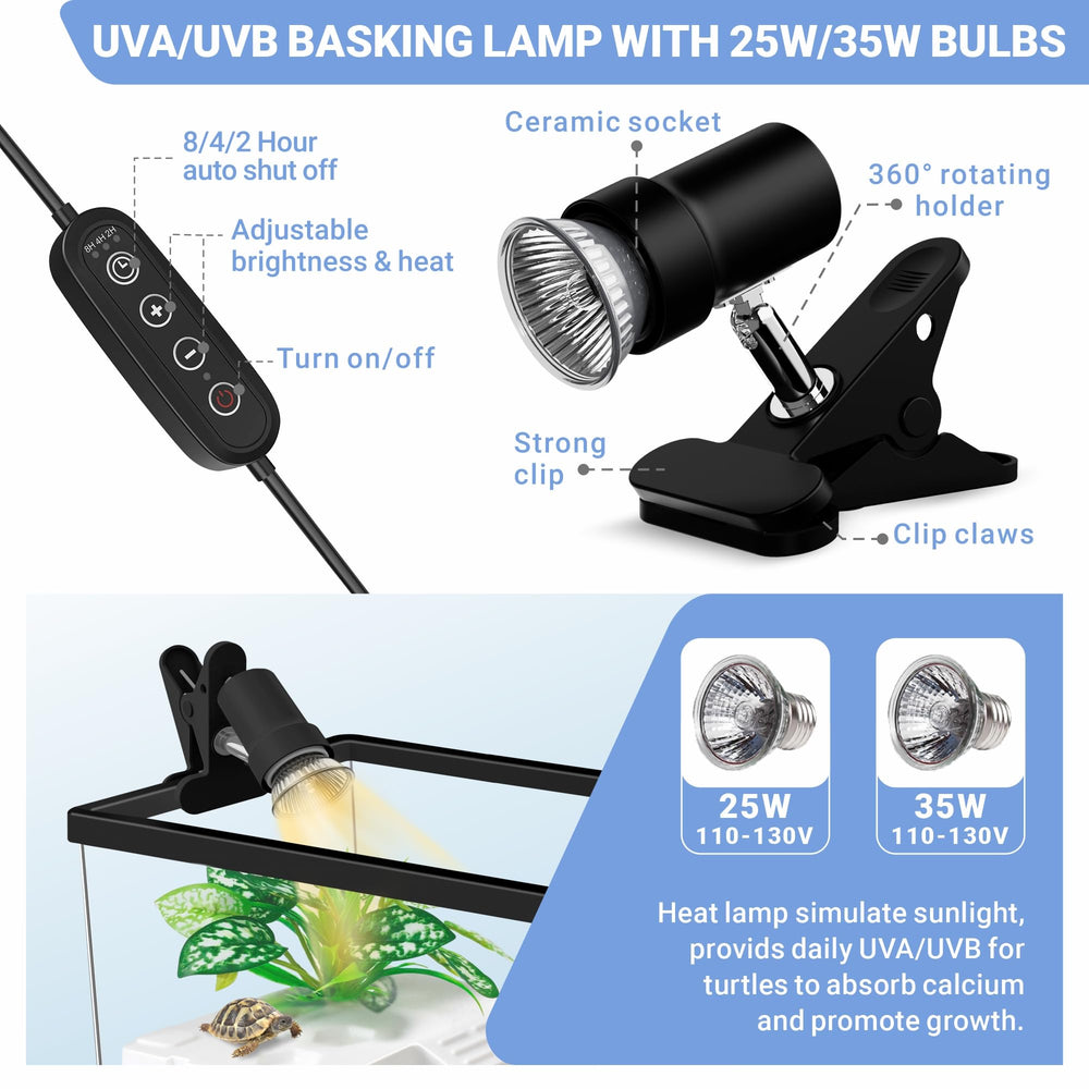 GOZILLA Mini Turtle Tank Accessories-pack saves setup time