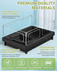 GOZILLA habitat with multi-functional areas supports swimming, climbing, and resting.