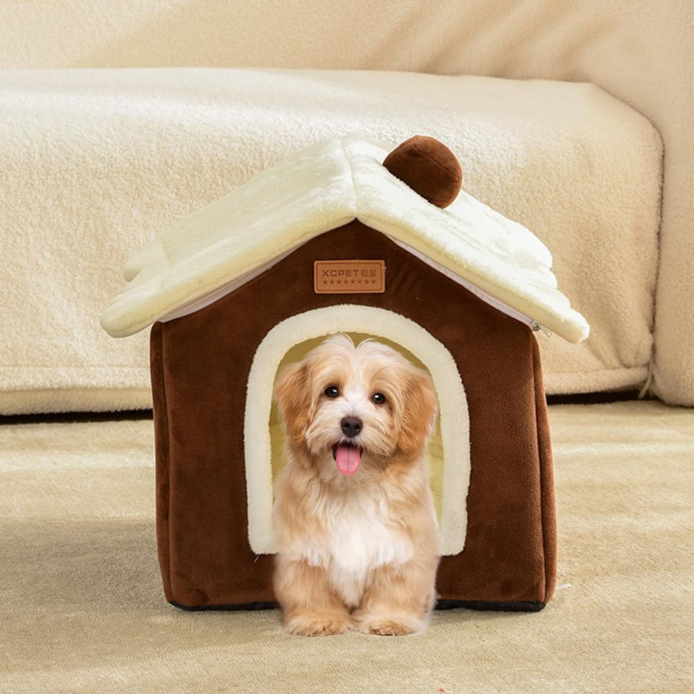 GPPSUNGD Christmas Cat Bed pink anti-slip bottom keeps the bed in place during play.