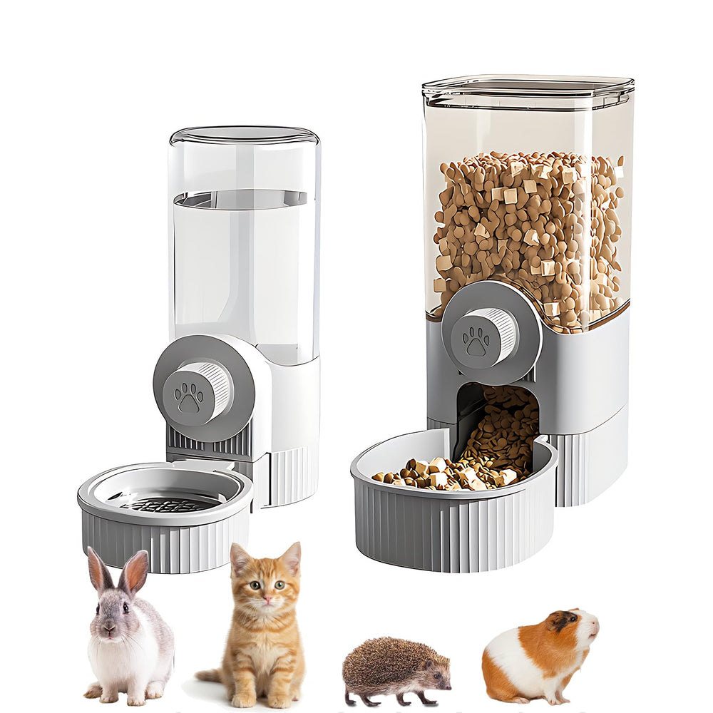 GPY automatic hanging gravity feeder in blue for convenient pet meals