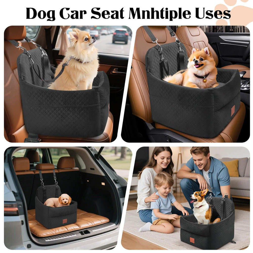 GracePals dog car seat installation shows quick secure setup in seconds.