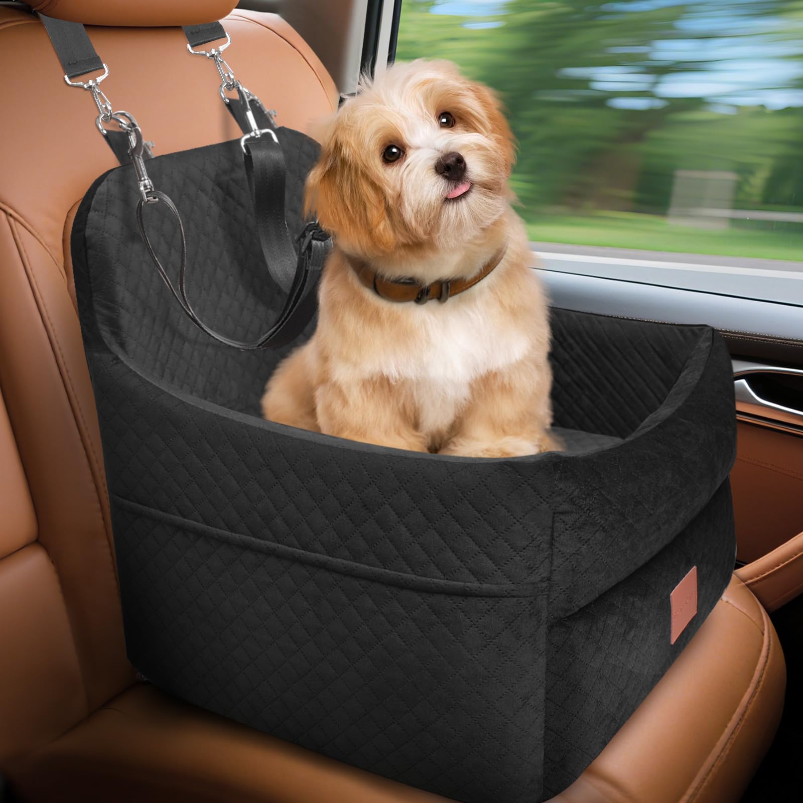 GracePals dog car seat non-slip underside prevents seat movement.