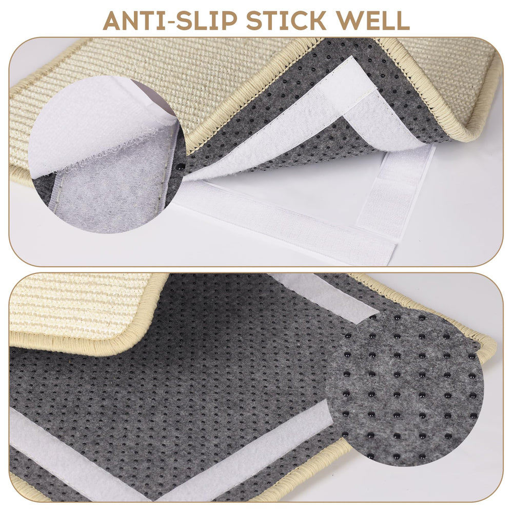 Graciadeco wall-mounted sisal scratcher installed in home for accessible scratching.