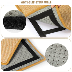 Graciadeco wall-mounted sisal scratcher provides stable feline outlet