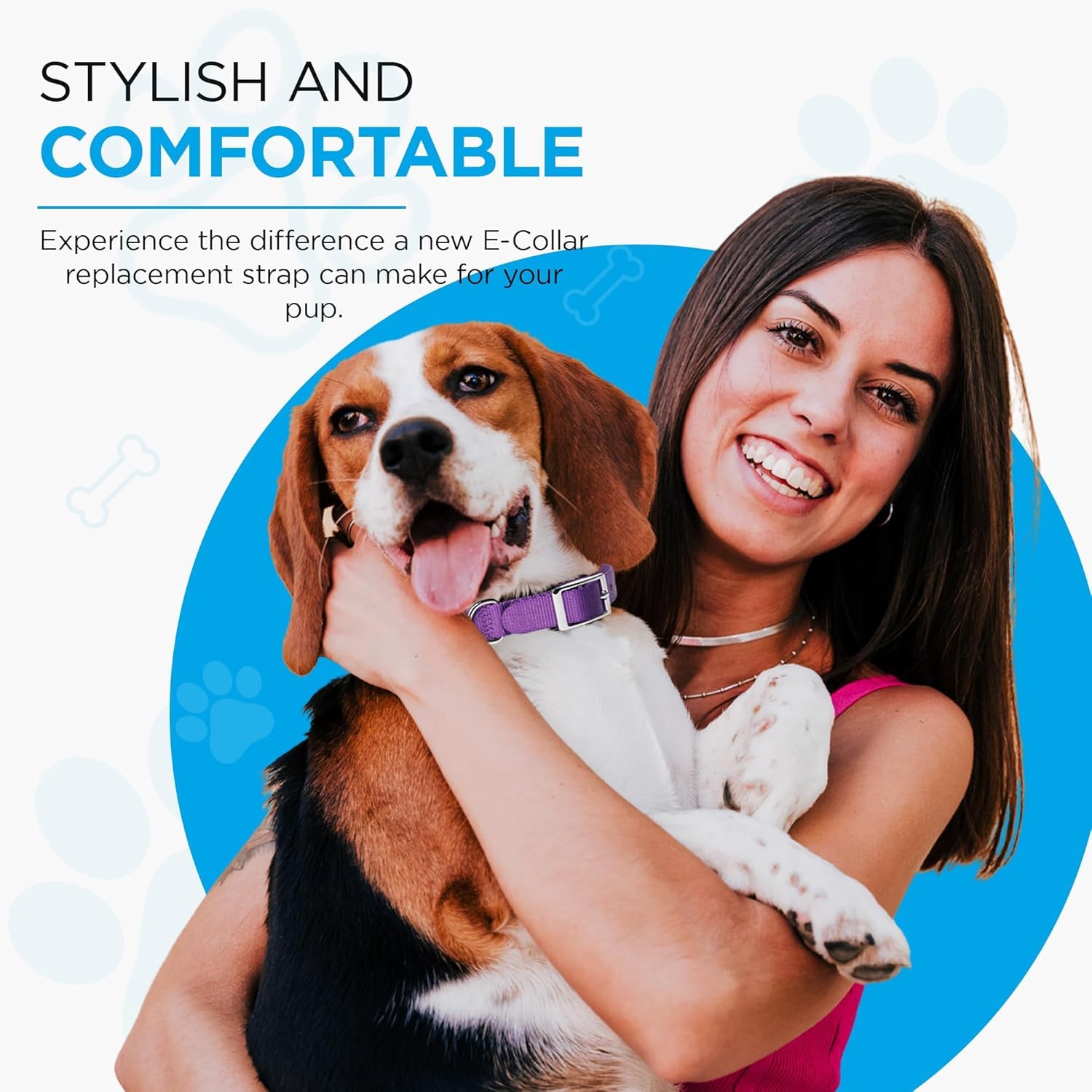 Gracie To The Rescue e-collar replacement strap not compatible with two-hole Petsafe models.