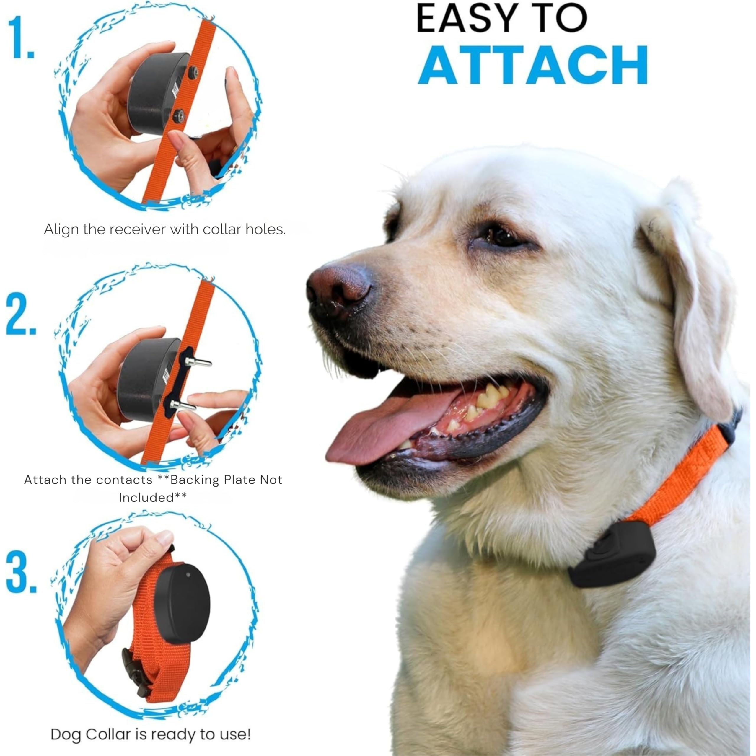 Gracie To The Rescue ecollar replacement purple strap trimmed for precise, comfortable fit