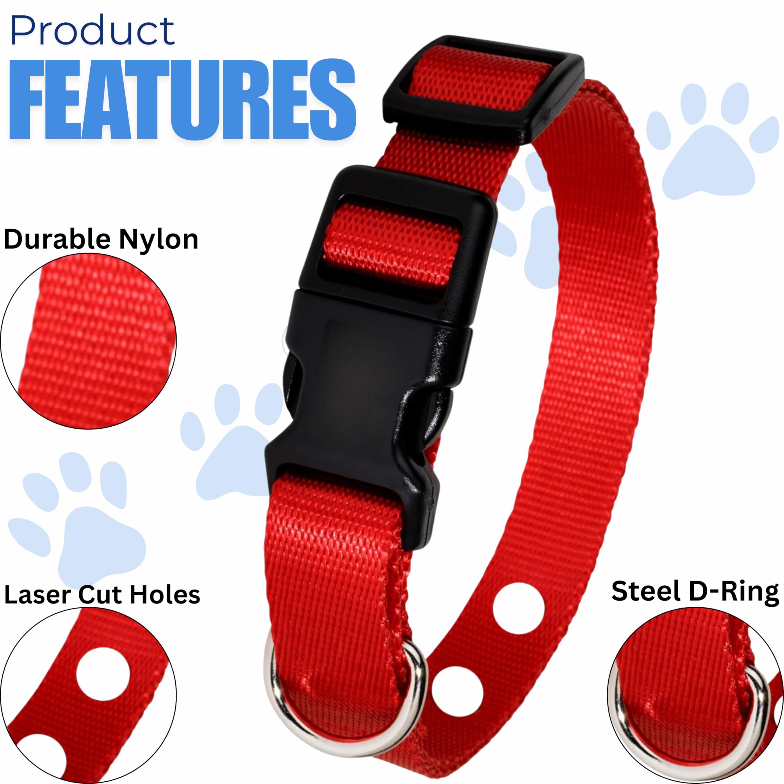 Gracie To The Rescue pink e-collar replacement strap adjustable 8 to 26 inches
