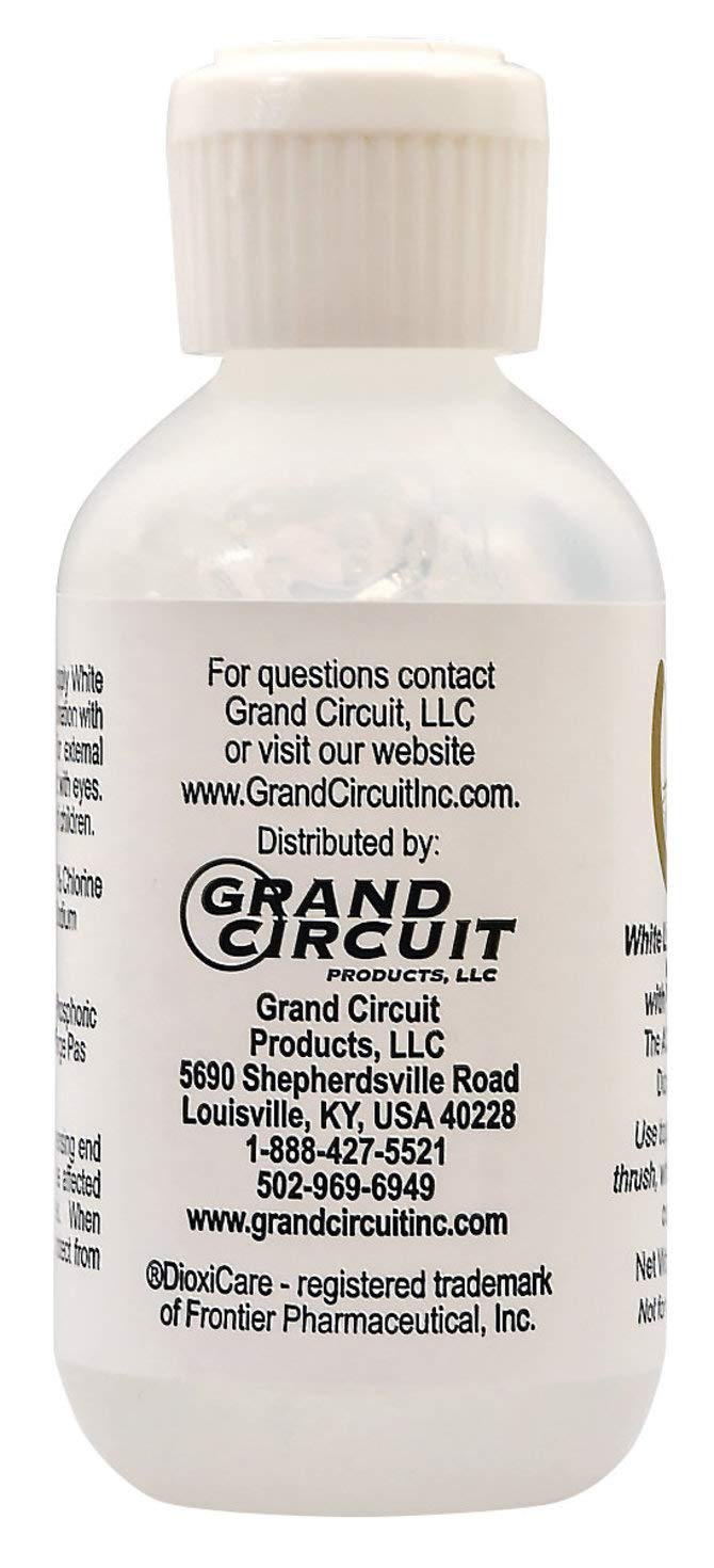 Grand Circuit White Lightning Gel application close-up highlighting simple, precise topical use on affected areas.