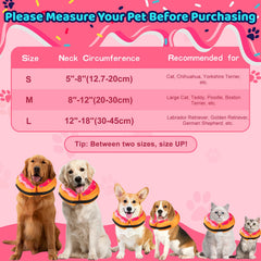 Grand Line donut collar pink worn by pets avoids vision blockage