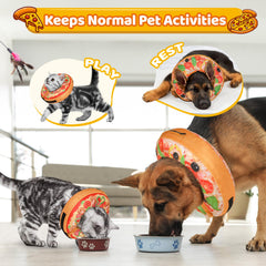 Grand Line Pizza inflatable collar — adjustable securing strap with inner collar integration for secure fit.